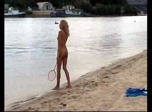 Slim bare youngsters toying bton on