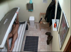 spy camera in solarium real chick real